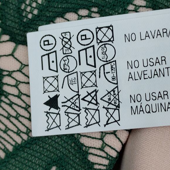 Zara Lace Overlay Fit and Flare Short Dress Size Small Sleeveless Side Zipper - Picture 14 of 15